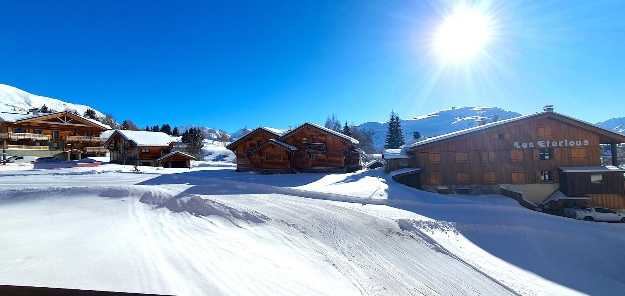 Pieds Des Pistes - Parking Couvert - Plein Sud Alpe d'Huez Exterior foto