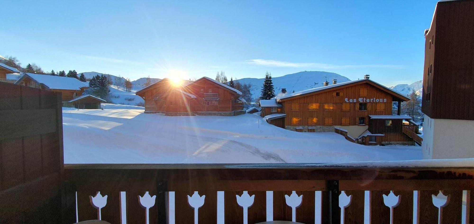 Pieds Des Pistes - Parking Couvert - Plein Sud Alpe d'Huez Exterior foto